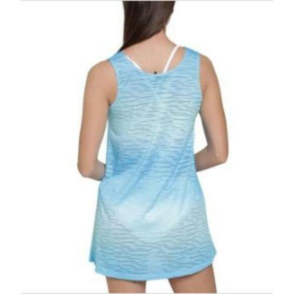 J Valdi Women's Ring-Hardware Cover-up Dress Blue Ombre L NWT - Picture 2 of 2